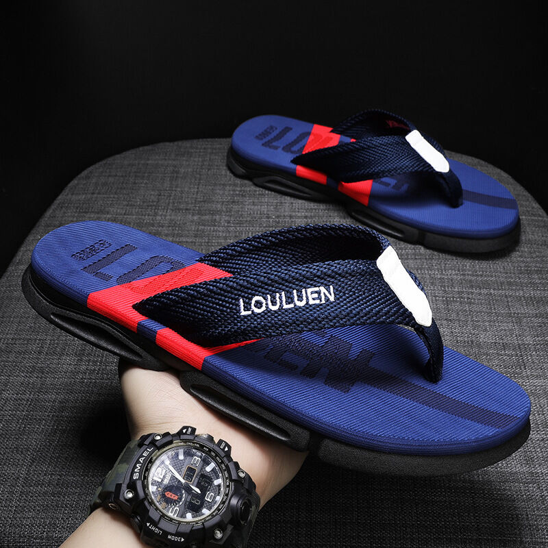 Men's Flip Flops: 4 Colors, EVA-PVC Blend, Comfort & Style for Summer Beach & Daily Wear(Blue-45) - Image 7
