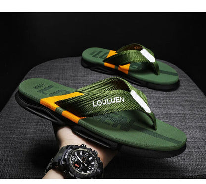 Men's Flip Flops: 4 Colors, EVA-PVC Blend, Comfort & Style for Summer Beach & Daily Wear(Green-40) - Image 4