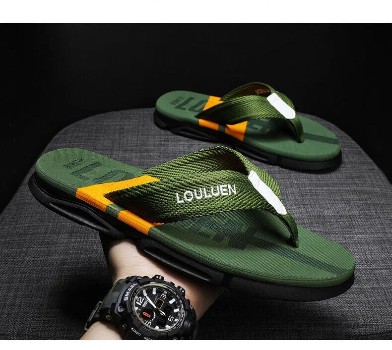 Men's Flip Flops: 4 Colors, EVA-PVC Blend, Comfort & Style for Summer Beach & Daily Wear(Green-43) - Image 4