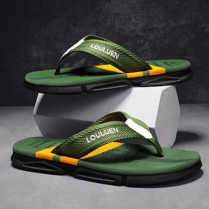 Men's Flip Flops: 4 Colors, EVA-PVC Blend, Comfort & Style for Summer Beach & Daily Wear(Green-45) - Image 6