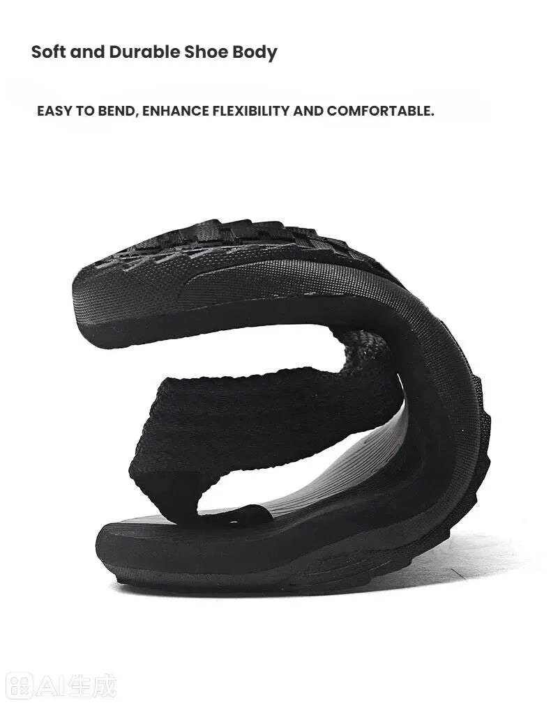 Men's Outdoor Non-Slip Flip Flops, 6 Colors EVA Lightweight Thick-Sole Beach Sandals for Casual & Sports(black-43) - Image 7