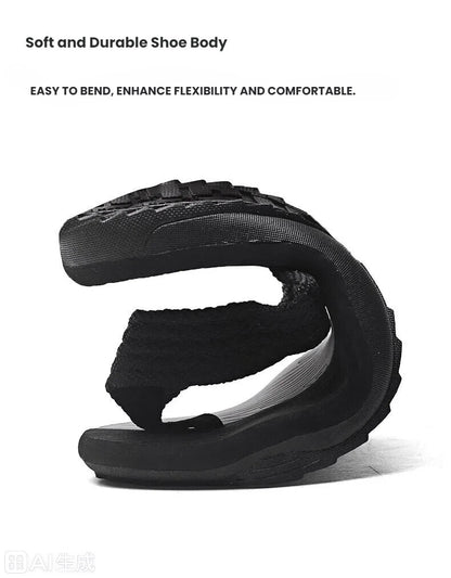 Men's Outdoor Non-Slip Flip Flops, 6 Colors EVA Lightweight Thick-Sole Beach Sandals for Casual & Sports(black and green-42) - Image 7