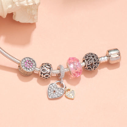 Rose Gold Petal Zircon Bracelet(18cm) - Image 2
