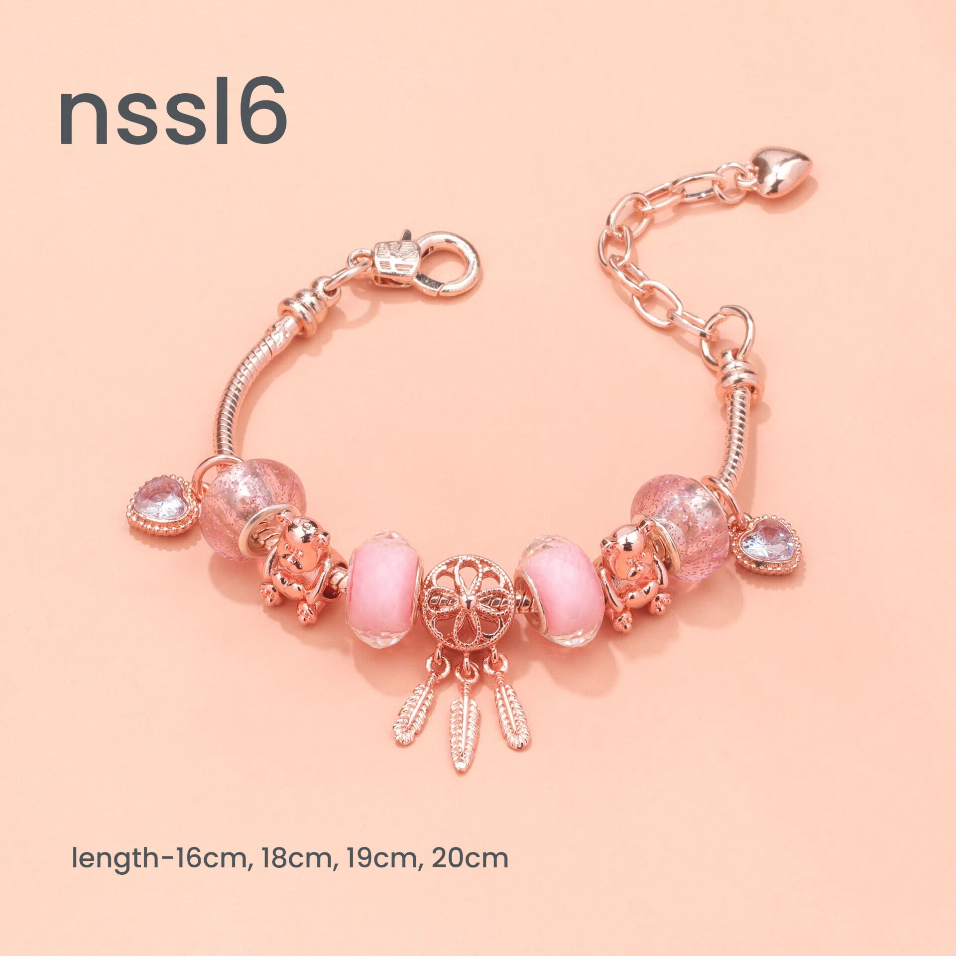 10 Styles Charm Bracelets Set: Colorful Alloy & Glass Beaded Bracelets,Buy 2 for Better Price(double) - Image 5