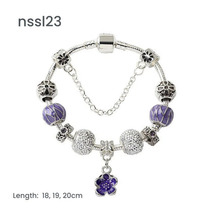 10 Styles Charm Bracelets Set: Colorful Alloy & Glass Beaded Bracelets,Buy 2 for Better Price(double) - Image 3
