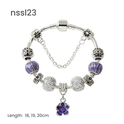 10 Styles Charm Bracelets Set: Colorful Alloy & Glass Beaded Bracelets,Buy 2 for Better Price(double) - Image 3
