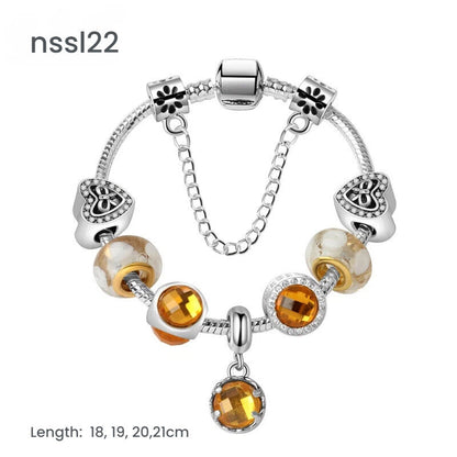 10 Styles Charm Bracelets Set: Colorful Alloy & Glass Beaded Bracelets,Buy 2 for Better Price(double) - Image 6