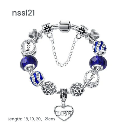 10 Styles Charm Bracelets Set: Colorful Alloy & Glass Beaded Bracelets,Buy 2 for Better Price(double) - Image 7