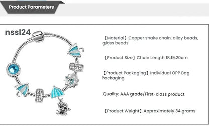10 Styles Charm Bracelets Set: Colorful Alloy & Glass Beaded Bracelets,Buy 3 for Better Price(triple) - Image 2