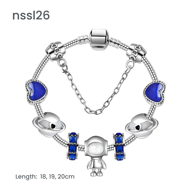 10 Styles Charm Bracelets Set: Colorful Alloy & Glass Beaded Bracelets,Buy 3 for Better Price(triple) - Image 4