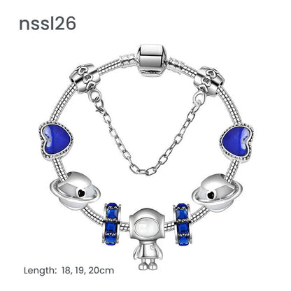 10 Styles Charm Bracelets Set: Colorful Alloy & Glass Beaded Bracelets,Buy 3 for Better Price(triple) - Image 4
