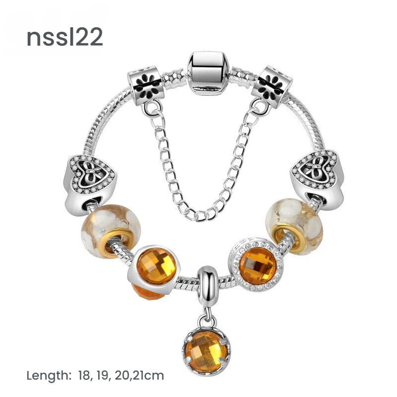 10 Styles Charm Bracelets Set: Colorful Alloy & Glass Beaded Bracelets,Buy 3 for Better Price(triple) - Image 6