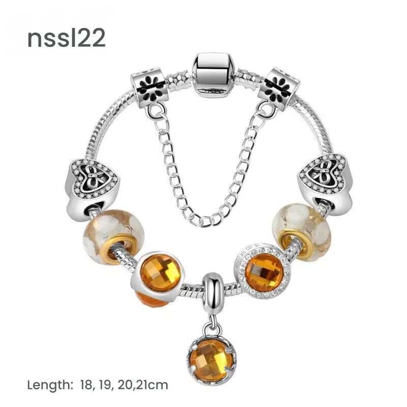 10 Styles Charm Bracelets Set: Colorful Alloy & Glass Beaded Bracelets,Buy 3 for Better Price(triple) - Image 6