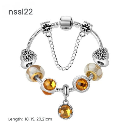 10 Styles Charm Bracelets Set: Colorful Alloy & Glass Beaded Bracelets,Buy 3 for Better Price(triple) - Image 6