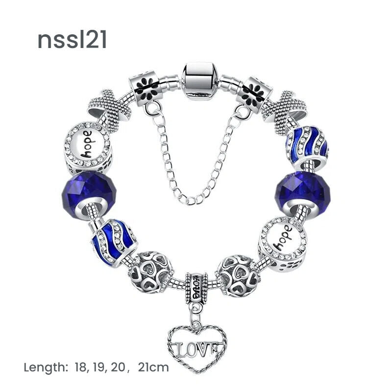 10 Styles Charm Bracelets Set: Colorful Alloy & Glass Beaded Bracelets,Buy 3 for Better Price(triple) - Image 7