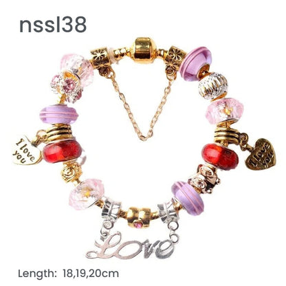 11 Styles Charm Bracelets Set,Colorful Alloy & Glass Beaded Bracelets,Buy 3 for Better Price(triple) - Image 3