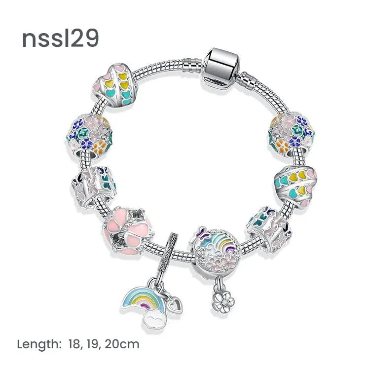11 Styles Charm Bracelets Set,Colorful Alloy & Glass Beaded Bracelets,Buy 3 for Better Price(triple) - Image 7