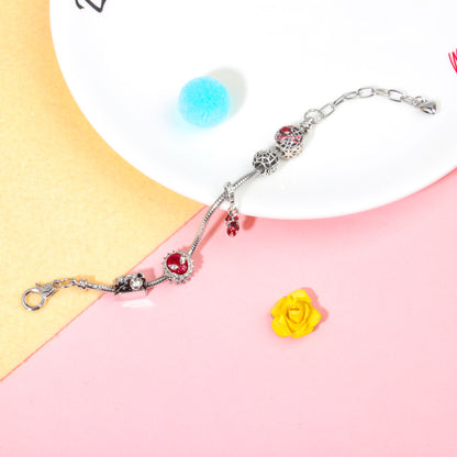 Cartoon Punk Spider-Man Themed Rhinestone Bracele(18cm) - Image 2