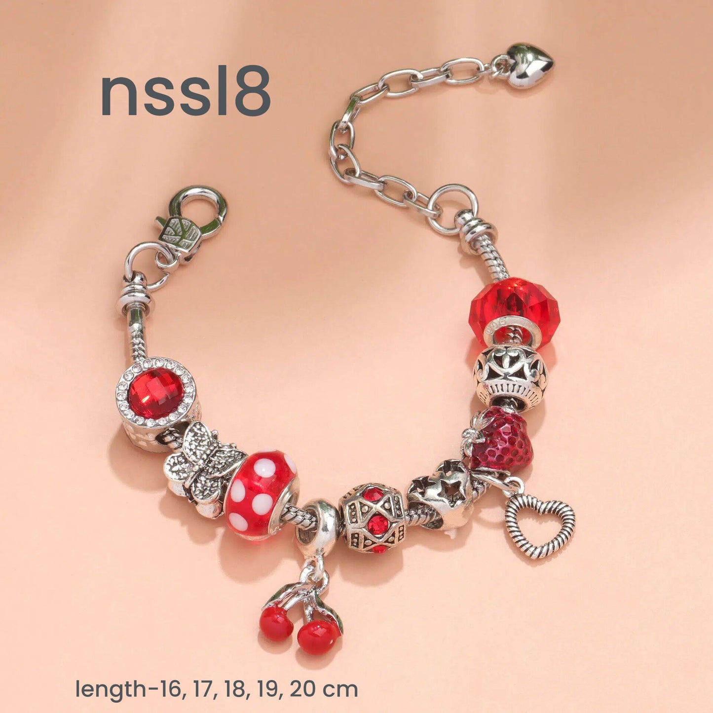 10 Styles Charm Bracelets Set: Colorful Alloy & Glass Beaded Bracelets,Buy 3 for Better Price(triple) - Image 7