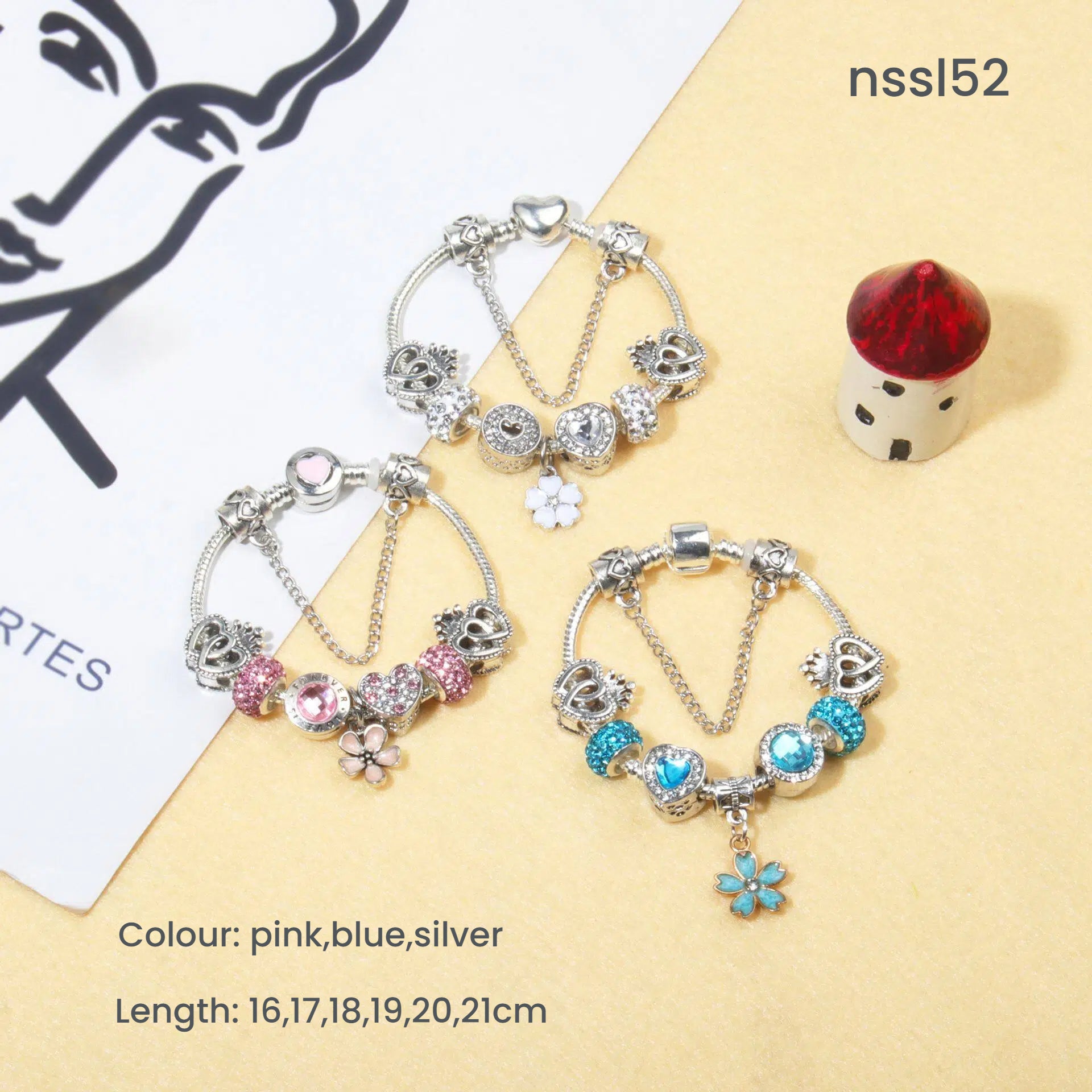Charm Bracelets Mix & Match Offer - 10 Styles with Cartoon, Vintage & More, Get Discount on 2 Picks(double) - Image 5