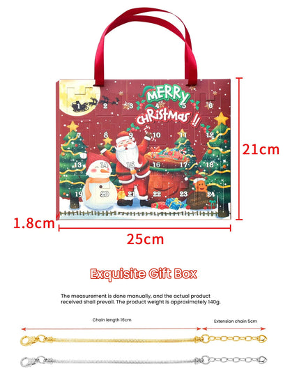 Christmas DIY Jewelry & Craft Advent Calendar(M-17ST,25*21*1.8) - Image 3