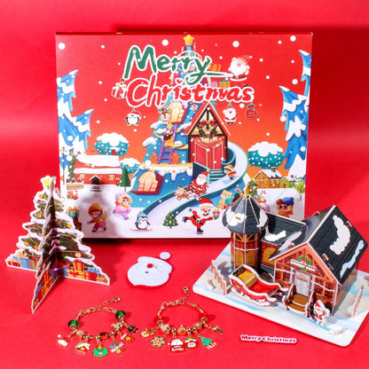 Christmas DIY Jewelry & Craft Advent Calendar(-planes-3D-Puzzle,33*27.5*2cm) - Image 4