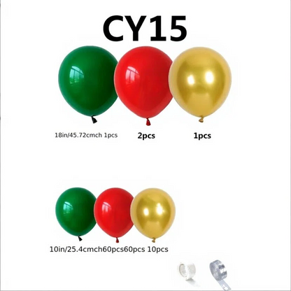 Christmas Balloon 2-Pack Combo: Latex & Foil Holiday Decor | Arch & Tree Sets for 2025 Christmas - Image 2