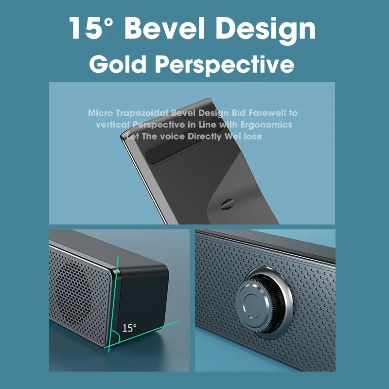 NNEOBA PC Soundbar Wired Speaker - Image 3