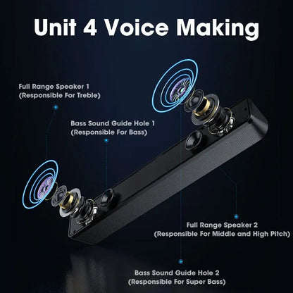 NNEOBA PC Soundbar Wired Speaker - Image 7