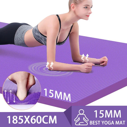 Thickened Anti-Slip Yoga Mat Exercise Pilates Foam Mat - Image 4