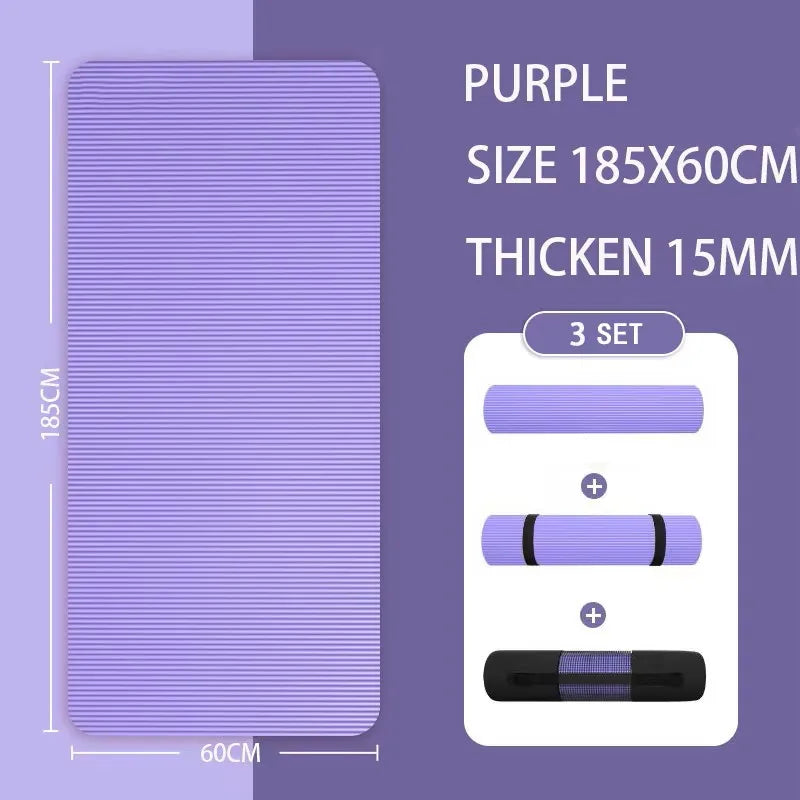 Thickened Anti-Slip Yoga Mat Exercise Pilates Foam Mat - Image 6