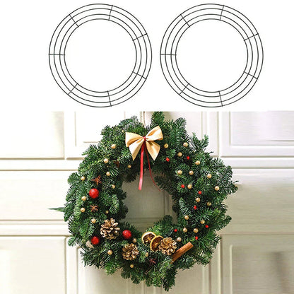 Metal Wreath Round Iron Ring For Christmas - Image 4