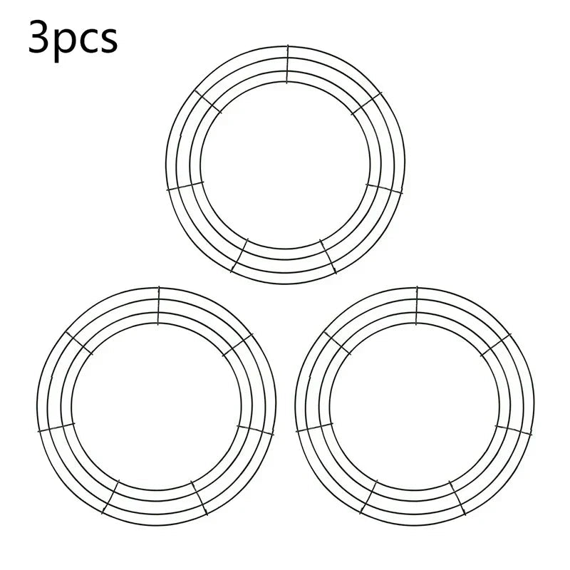 Metal Wreath Round Iron Ring For Christmas - Image 5