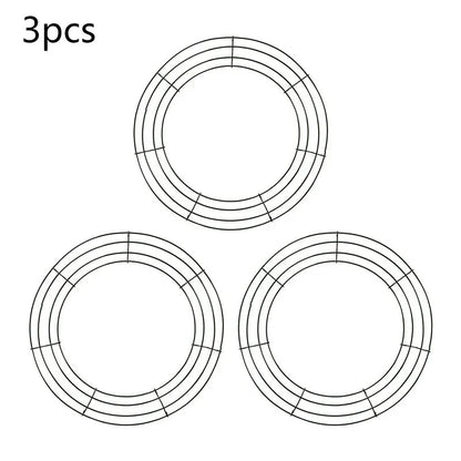 Metal Wreath Round Iron Ring For Christmas - Image 5