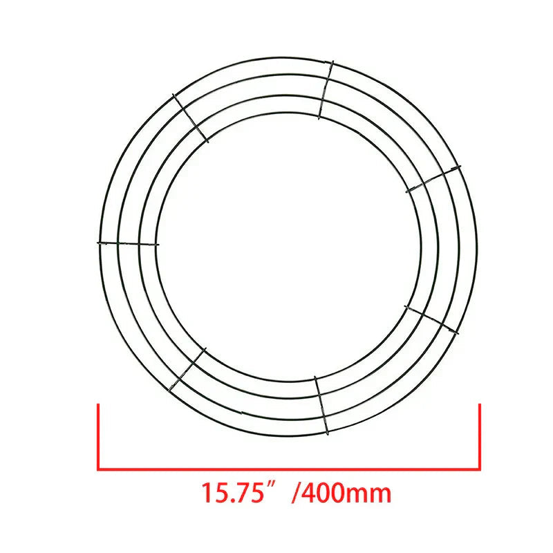 Metal Wreath Round Iron Ring For Christmas - Image 6