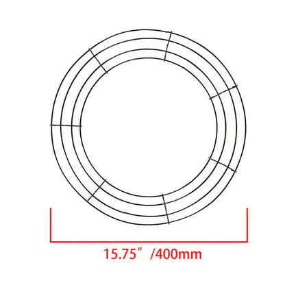 Metal Wreath Round Iron Ring For Christmas - Image 6