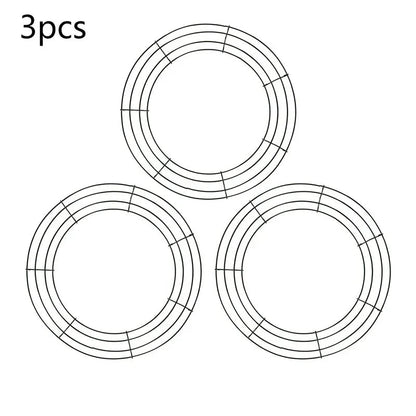 Metal Wreath Round Iron Ring For Christmas - Image 9