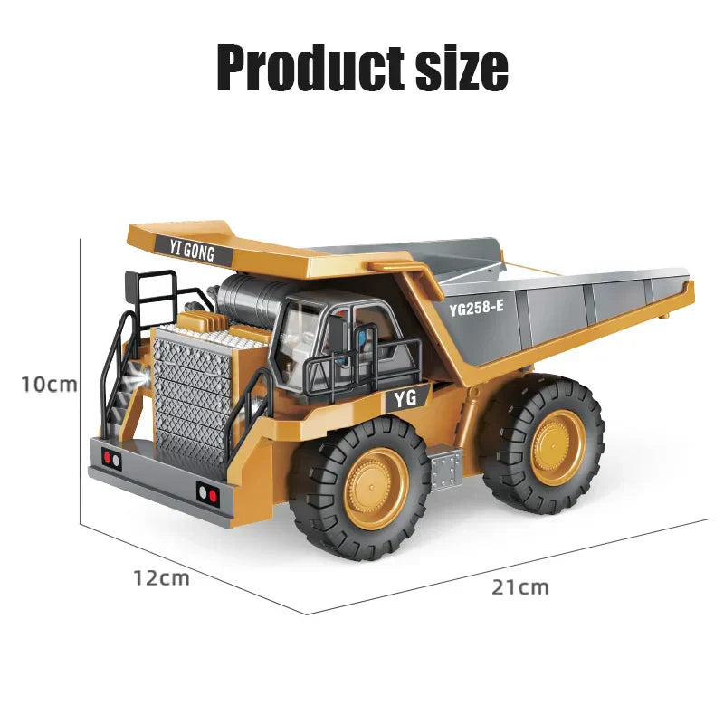 Rc Alloy Dump Truck Engineering Vehicle For Boys - Image 2