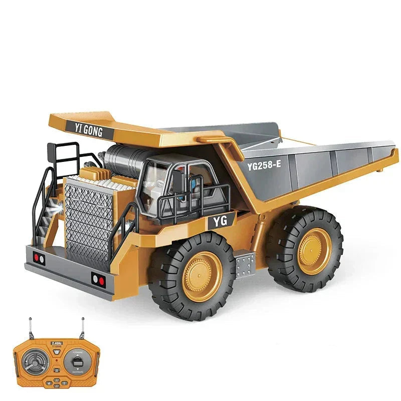 Rc Alloy Dump Truck Engineering Vehicle For Boys - Image 7