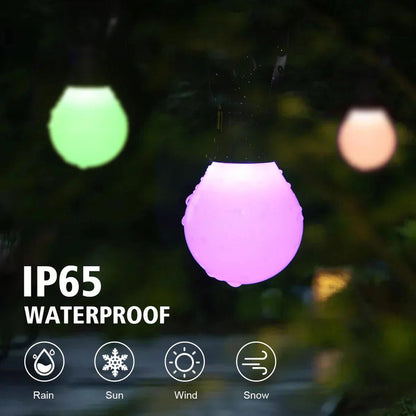 Bluetooth Colorful G40 Led Bulb String Lights - Image 3