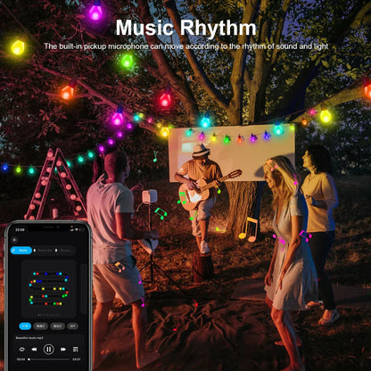 Bluetooth Colorful G40 Led Bulb String Lights - Image 5