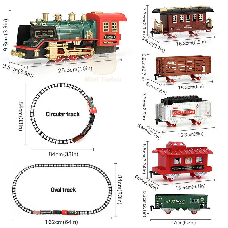 RC Track Train Set with Steam Effect - Image 4