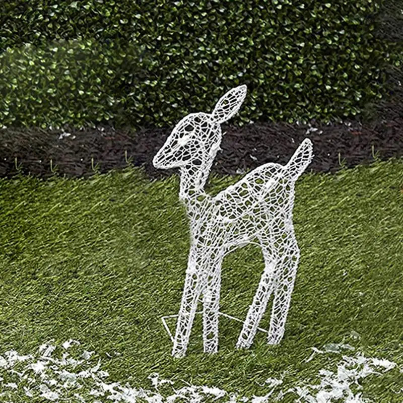 Lighted Christmas Deer Reindeer Family With Led Lights - Image 6
