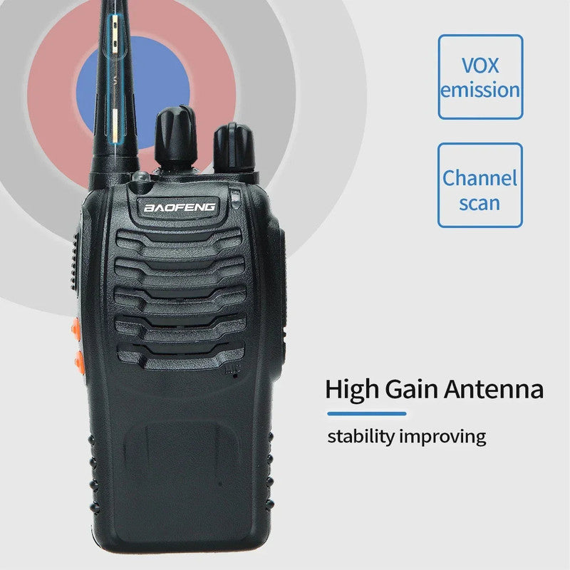 V2 Walkie Talkie Long Range Radio (2PCS BF-888S) - Image 3