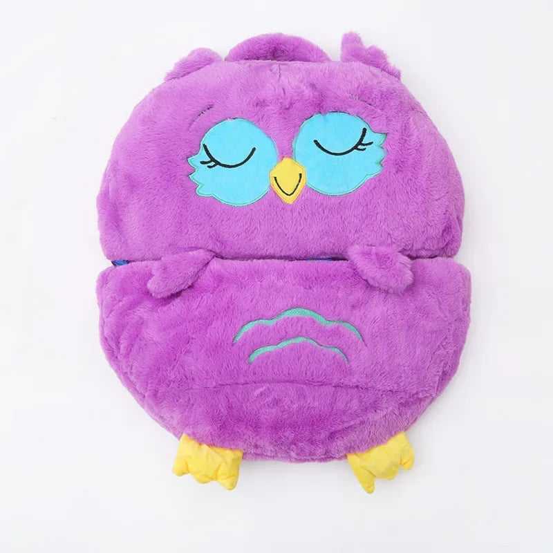 Kids Shark Sleeping Bag Plush Doll Pillow (Purple) - Image 3