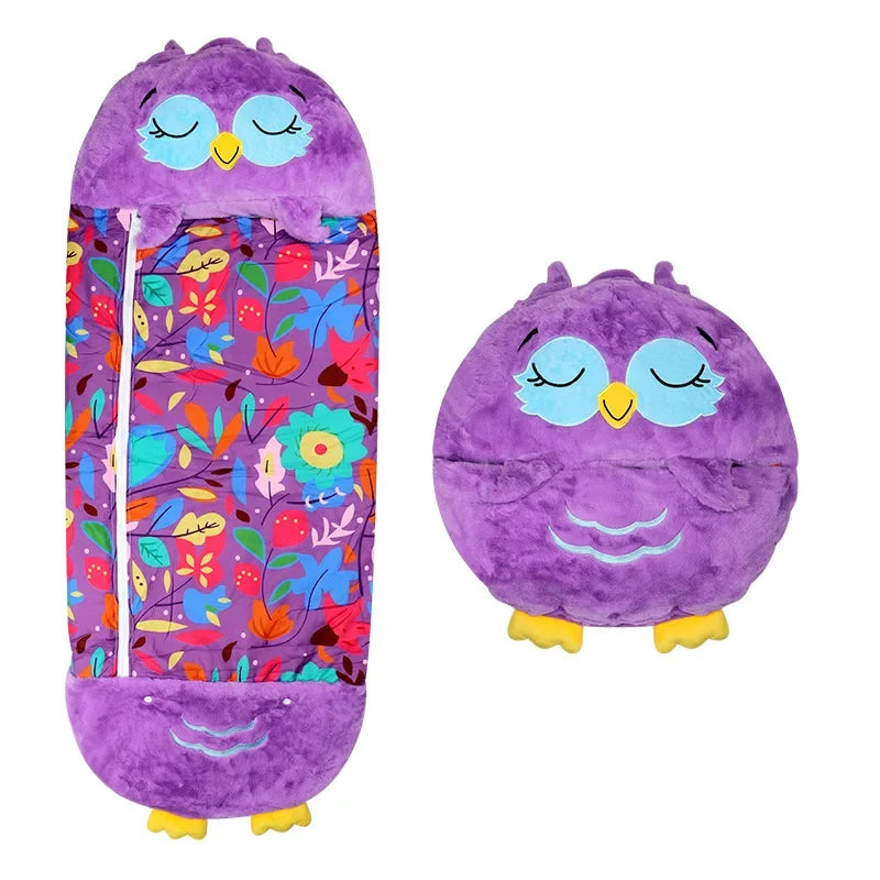 Kids Shark Sleeping Bag Plush Doll Pillow (Purple) - Image 4