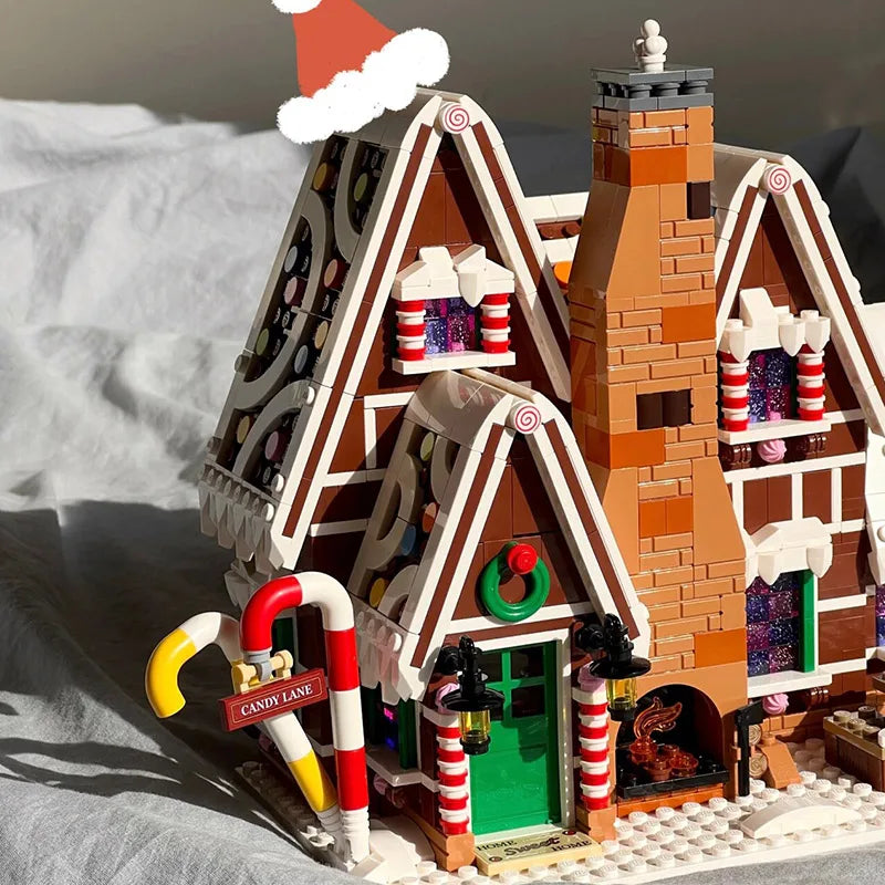 Santa Claus Gingerbread House Building Blocks - Image 3