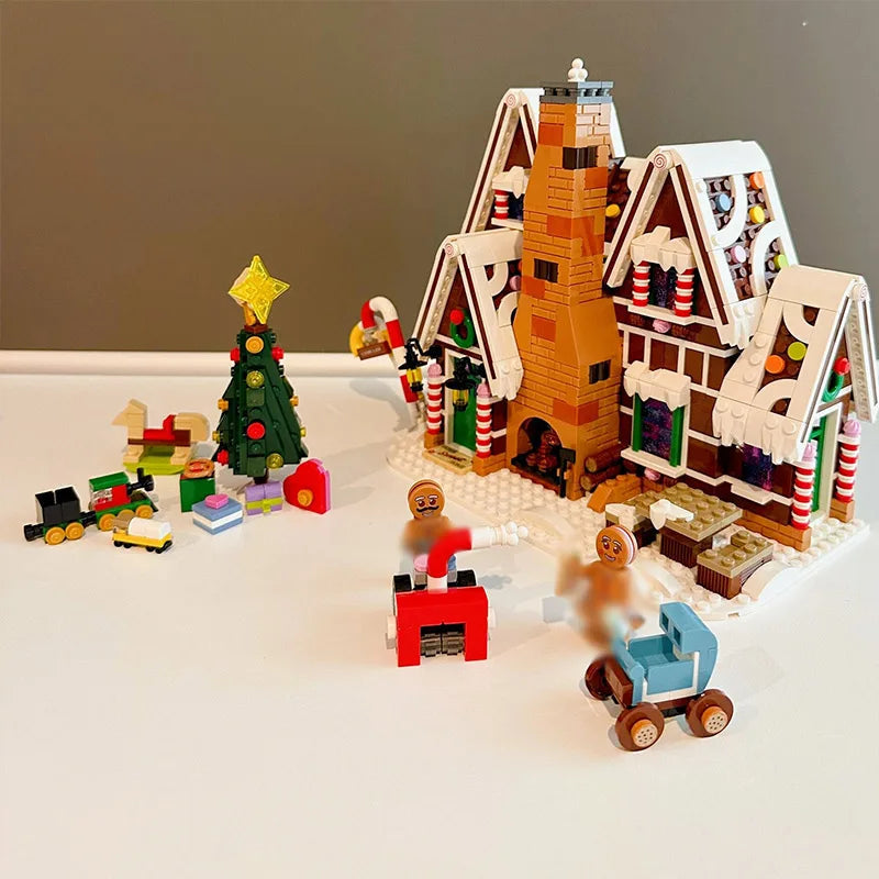 Santa Claus Gingerbread House Building Blocks - Image 4