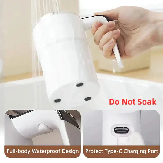 380ML Self-Stirring Electric Coffee Mug Black and White Cup - Image 2