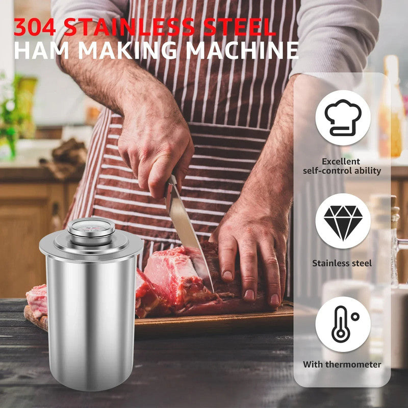 Stainless Steel Ham Maker with Thermometer - Image 5